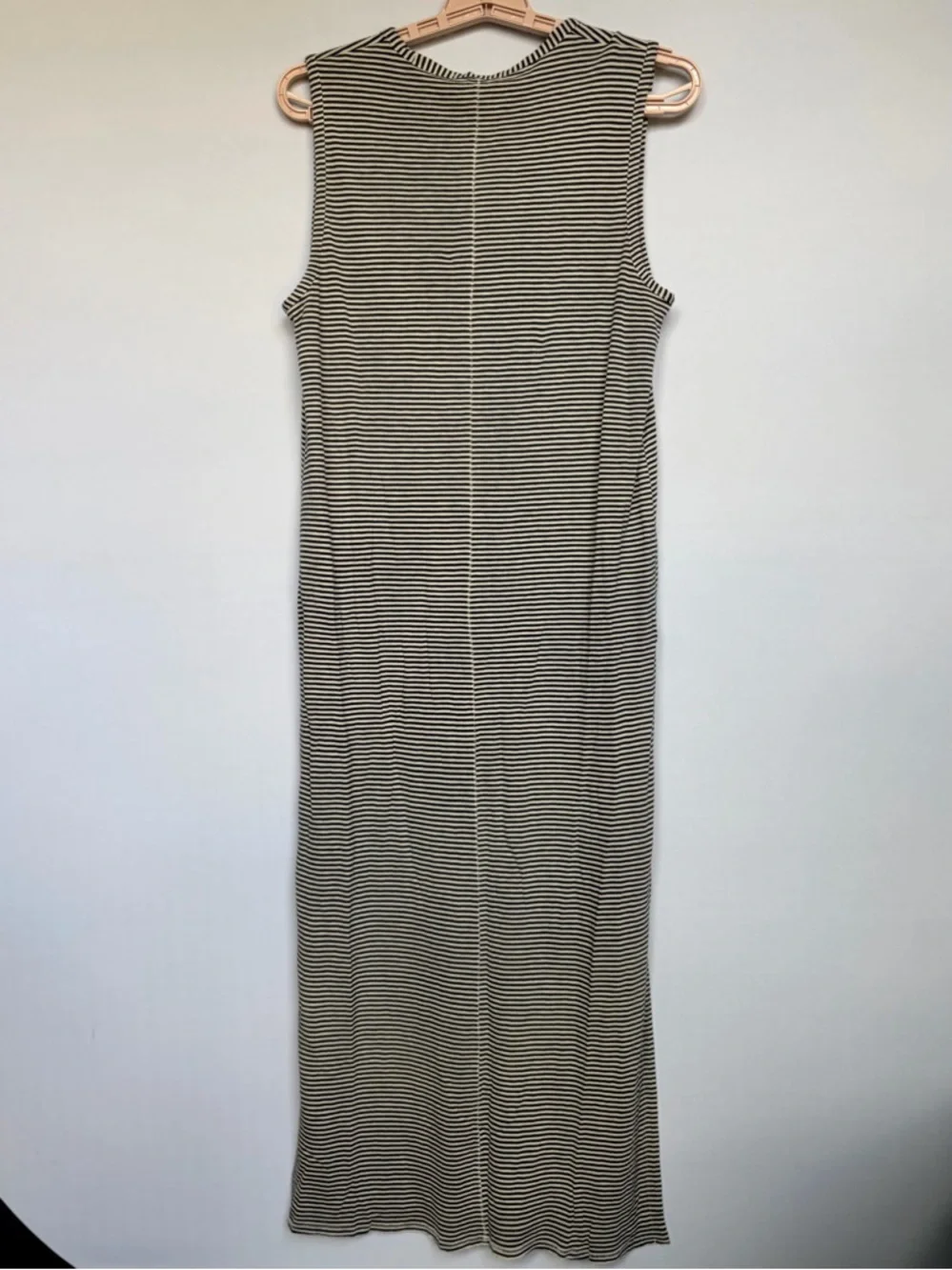 Rag & Bone Michal Striped Slub Jersey Midi Dress Sz S Casual Linen Blend NWT - Picture 16 of 16